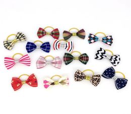 Mixed Hair Bows Rubber Bands Candy Colours Fashion Cute Dog Puppy Cat Kitten Pet Toy Kid Bow Tie Necktie Clothes decoration8329549