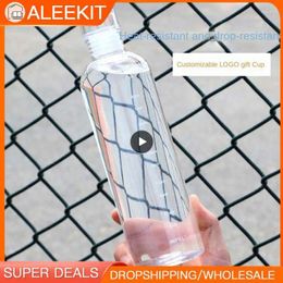 Water Bottles Sports Bottle Motivational 500ml Leakproof Drink For Sport Travel Time Scale Kid School Gym Cup Girl