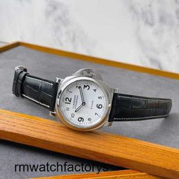 Classic Wrist Watch Panerai Mens Chronograph Watch Luminor Series 44mm Diameter Eight Day Power Storage Manual Mechanical Luxury Watch PAM00561