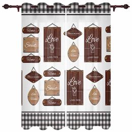 Curtain Plaque Board Text Modern Curtains For Living Room Home Decoration El Drapes Bedroom Fancy Window Treatments