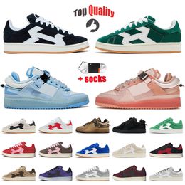 Top Quality 00s Designer Casual Shoes Bad Bunny Blue Tint Pink Low Top Suede Upper Sneakers 00 White Black Brown OG Platform Premium Leather Sports Trainers Size 36-45