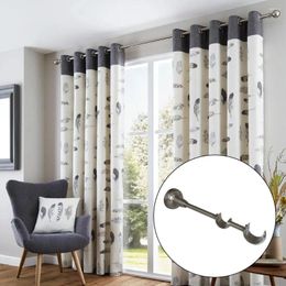 Shower Curtains Curtain Rod Support Wall Mount Holder Metal Double Rail Decorative Bracket Home Hardware Parts Fittings Window