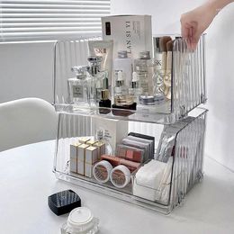 Storage Boxes Cosmetic Rack Dressing Table Skin Care Product Box Acrylic Mask Lipstick Finishing Makeup Organizer