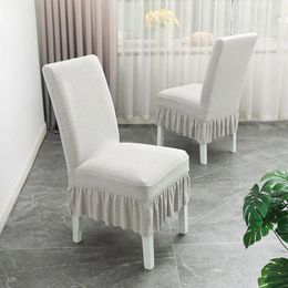 Chair Covers High Elasticity Jacquard Dining Room Cover Spandex Elastic Stretch Slipcover For Kitchen El Banquet Living