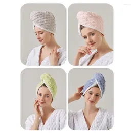 Towel Long-lasting Dry Hair Hat Quick-Dry Easy-to-use Absorbent Hemming Durable Adjustable For Bathroom