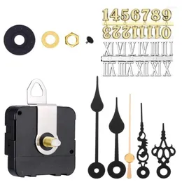 Clocks Accessories DIY Silent Quartz Clock Movement Mechanism Numerals Kit With 2 Of Short Hands Parts Repair Replacement