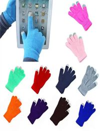 Men Women Touch Screen Gloves Winter Warm Mittens Female Winter Full Finger Stretch Comfortable Breathable2356746