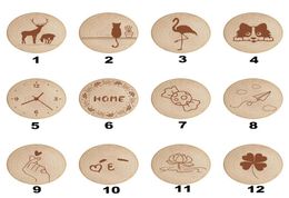 Blank DIY Wooden Round Shape Beer Bottle Opener Coaster Fridge Magnet Decoration Magnetic Refrigerator Magnets 12 Stylesa255264966