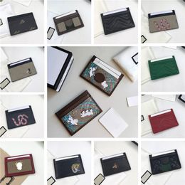 More colour women and men Card Holders genuine Leather Wallets Purses female Coin Pouch Wallet Packet Bag with box 287M