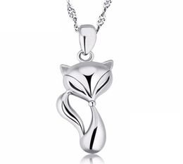 Pendant Necklaces Solid Sterling Silver 925 Necklace For Women Fine Jewelry Charm Chocker Animal Korean Style Valentines Gifts7956427