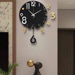 Wall Clocks Korean Alarm Interior Kitchen Simple Restaurant Fashion Large Watch Big Size Duvar Saati Ornaments Home Decor