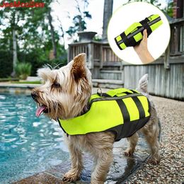 Dog Apparel Light Green Jacket For Dogs Inflatable Folding Swimming Vest Convenient Safety Swimsuit Fluorescent Pet Clothes