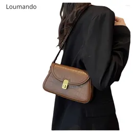 Evening Bags 2024 Women's Underarm Bag High Quality Elegant Shoulder Retro Classic Commuter Saddle Exquisite Contrast Color