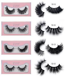 3D Faux Mink Eyelashes Hand Made Cilios Long Lasting Volume Lashes Extension False Eyelashes With Pink Paper Box2052334