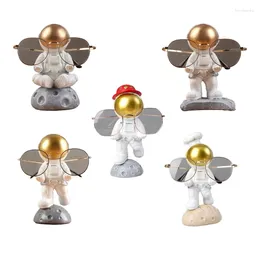 Jewelry Pouches Astronaut Figurines Glasses Holder Resin Statues Eyeglasses Display Stand Decor