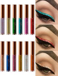 NICEFACE Pearled Metallic Liquid glitter eye liner Diamond High Pearlescent Brown Liquid Eyeliner tattoo Colourful eyeliner6583912