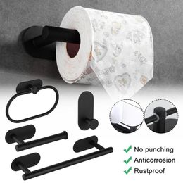 Shower Curtains Household Paper Roll Holder Bathroom Wall Mount Storage Stand With Napkins Rack Ring Robe Hanger For Home Toilet