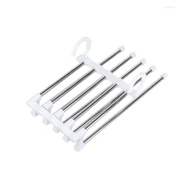 Hangers Stainless Steel Multifunctional Pants Rack Versatile Foldable Multi-layer Storage And Drying