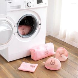 Storage Bags The Lingerie Underwear Dirty Clothes Laundry Embroidered Bra Washing Machine Washable Mesh Baskt Bag Clean