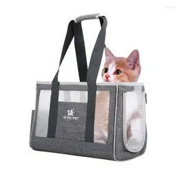 Cat Carriers Breathable Carrier Bag Cats Backpack Portable For Puppy Single Shoulder Outdoor Travel Dog Pets Handbag