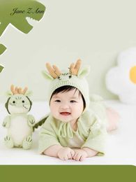 Taufkleider Jahr loong Baby 100 Tage Fotografie Kleidung 3-6 Monate Studio Childrens Photography Clothingl2405