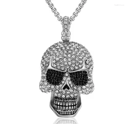 Pendant Necklaces Hip-Hop Big Skull Necklace Suitable For Men And Women Personality Charm Punk Jewellery Gifts