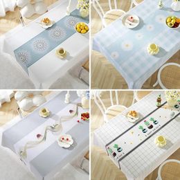 Table Cloth Washable Oil Resistant Waterproof Lambskin Tablecloth Non Slip Tea Dining