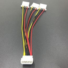 2024 New 4 Pin IDE 1-to-3 Molex IDE Power Supply Y Splitter Exentsion Cable Cord New for IDE Power Extension Cable