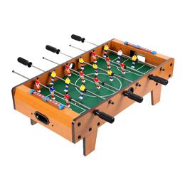 Large scale Foosball Table, Wooden Soccer Game Tabletop for Kids Educational Toy, Mini Indoor Table Soccer Set for Game Rooms, Parties, Family Night