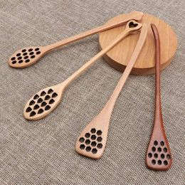 Spoons Home Baking Handmade Saver Wooden Drizzler Honey Dipper Mixing Stick Stirrer Spoon