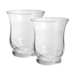 Candle Holders 2pcs Party Candlestick Glass Cups Fragrance Candles Making Home Decor