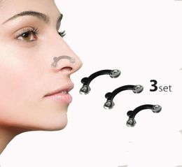 Nose Up Lifting Shaping Clip Clipper Shaper Bridge Straightening Beauty Nose Clip Corrector Massage Tool 3 Sizes No Pain XB14891504