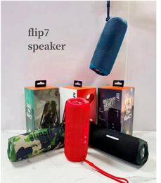 Högtalare Flip7 Flip6 Wireless Bluetooth Portable Flip6 Waterproof Portables Högtalare utomhus stereo basmusik laddning 5 Bluetooth högtalare lokalt lager