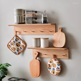 Kitchen Storage Wall Shelf Made Of Cherry Wood Stable Hanging Clothes Hook In The Entrance Fence Key Hanger And Mounted Art Wardrobe