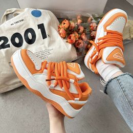 2024 New Couple Sneakers Orange White Blue Green Casual Sports Shoes Low Top Fashion Trainers Size EUR 36-44