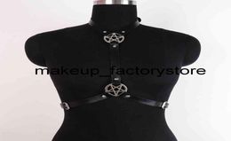 Massage Sex Black Women Leather Harness Gothic Garter Adjustable Body Bdsm Erotic Lingerie Belt Lingerie Sexy Suspender Bra Cage W8538726