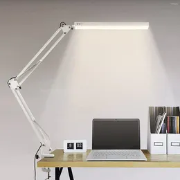 Table Lamps LED Desk Lamp With Clip Eye Care Office Light Adjustable Brightness 3 Lighting Modes 10