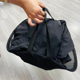 Laundry Bags Clothes Storage Bag Hollow Mesh Moisture-proof Pouch Foldable High Elasticity Breathable