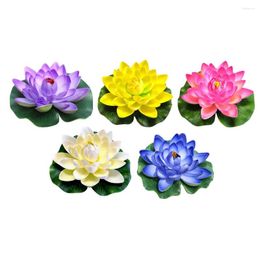 Decorative Flowers Vibrant S Long Lasting Floating Plant Artificial Lotus Flower Pond Lotuses
