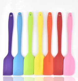 Kitchen Silicone Cream Butter Cake Spatula Mixing Batter Scraper Brush Butter Mixer Cake Brushes Baking Tool SN25357491519