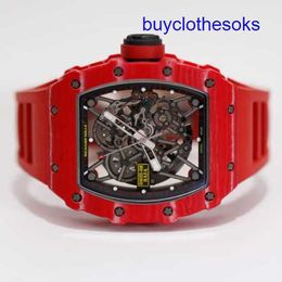Lastest RM Wrist Watch RM35-02 Automatisk mekanisk klocka RM35-02 Set med T Square Diamond Rose Gold Swiss Luxury Complete