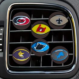 Interior Decorations Football Cartoon Car Air Vent Clip Square Head Outlet Per Clips Freshener Conditioner Drop Delivery Ot3Db