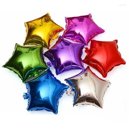Party Decoration 5pcs/lot Foil Star Shape Balloon Metallic For Wedding Birthday Inflatable Ballons 18inch