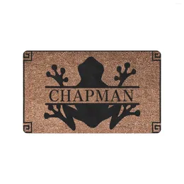 Carpets Personalized Customized Welcome Frog Doormat Outdoor Rubber Non-Slip Entryway Rug For Home Decor Entrance Floor Door Mat