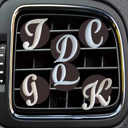 Hook Hanger White Large Letters Cartoon Car Air Vent Clip Outlet Per Clips Decorative Freshener Accessories For Office Home Conditione Otd9W