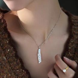 2024 패션 쥬얼리 목걸이 개인화 된 어머니의 날과 추수 감사절 풀 다이아몬드 상감 목걸이