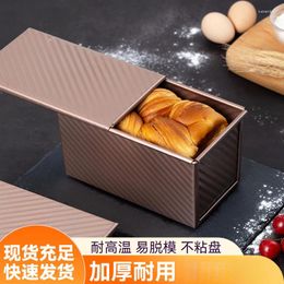 Baking Moulds Food Grade Carbon Steel Corrugated Toast Box Mold Household Oven Easy To Release Cake Tools
