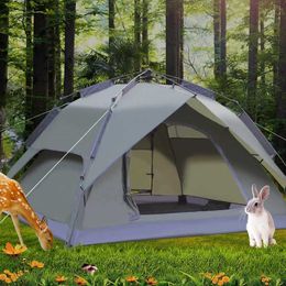Tents and Shelters Outdoor tent camping 3-4 person automatic two multiple beach trip fast openingQ240511