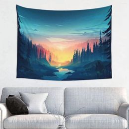 Tapestries Animated Night ForestA Tapestry
