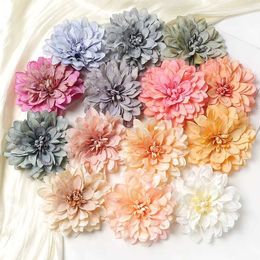 3PCS Decorative Flowers Wreaths 10pcs Artificial Hydrangea Silk Fake Flowers Room Home Deco Wedding Decoration Christmas DIY Bridal Wreath Handicraft Jewellery